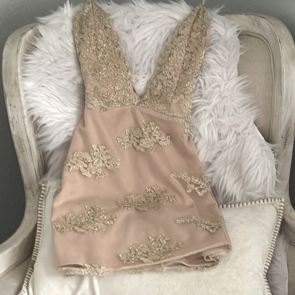 Super Cute short By The Way detailed cocktail dress.